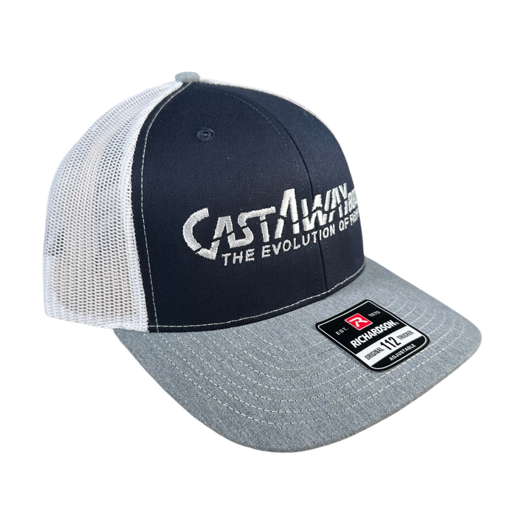 CastAway Trucker Hat - Navy/Grey/White