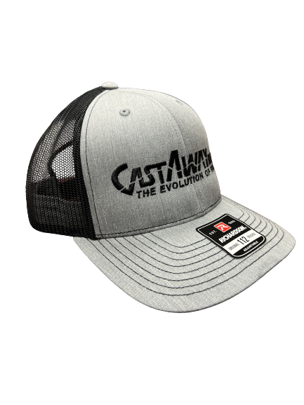 CastAway Logo’d Richardson Hat - Heather Grey/Black