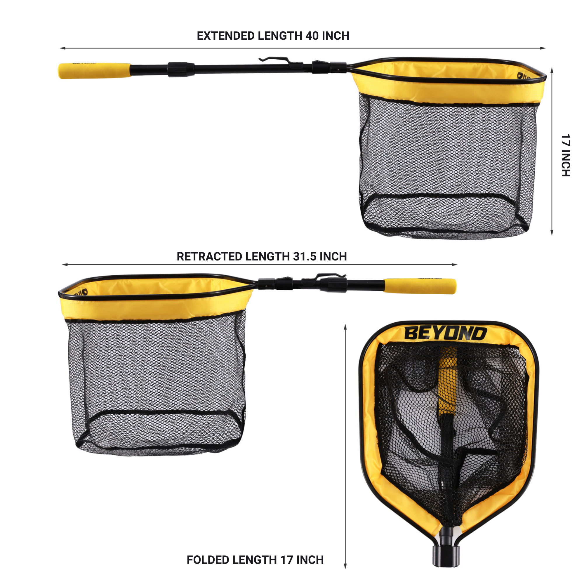 deal haven magic fishing net Beyond Braid Floating Fishing Net with Handle