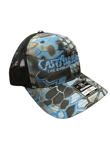 CastAway Logo’d Richardson Hat - Neptune/Black Kryptek