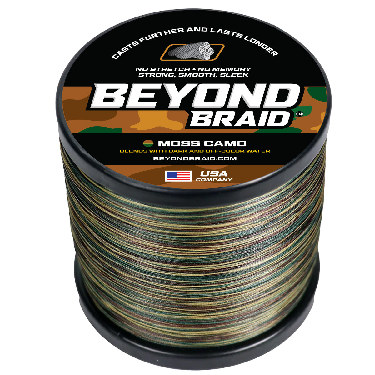 Beyond Braid Braided Fishing Line - Moss Camo - 300 Yards Beyond Braid Braided Fishing Line - Moss Camo - 300 Yards